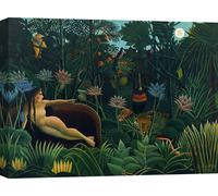 Impression d'art sur toile - Henri Rousseau, Le rêve - 60x40 cm