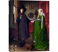 Impression d'art sur toile - Jan Van Eyck, Le Mariage Arnolfini - 100x70 cm