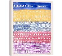 Impression d'art sur toile Paul Klee, Old City, 1928 - 120x90 cm