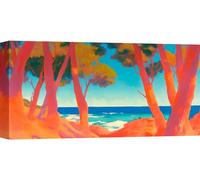 Impression d'art sur toile, paysage moderne - Brian Thorpe - Méditerranée - 70x35 cm