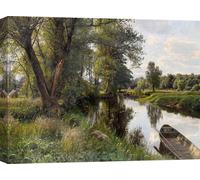 Impression d'art sur toile - Peder Mork Monsted, Paysage d'été - 60x40 cm