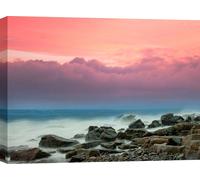 Impression d'art sur toile, photo de mer - Pastel Morning - 100x70 cm