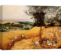 Impression d'art sur toile - Pieter Bruegel l'Ancien, La Moisson - 80x60 cm