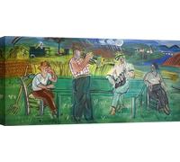 Impression d'art sur toile - Raoul Dufy, musiciens à la campagne - 140x70 cm