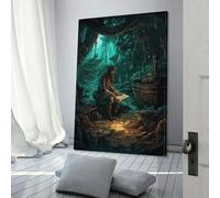 Impression d'art sur toile représentant un héritage de pirates solitaires - Denoise - Décoration murale - 20 x 30 cm