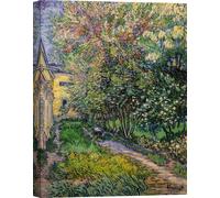 Impression d'art sur toile - Vincent van Gogh, Le jardin d'asile de Saint-Rémy - Taille 40x60 cm