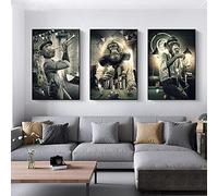 Impression d'art Toile Art Peinture Fumer Singe Chimpanzés Cartes À Jouer Salle De Billard Bar Animal Mur Art Affiches Décor 60x90cm/23.6 "x35.4"x3 Sans cadre