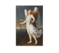 Impression d'art vintage Agustin Arrieta, Archange de Raphaël, art mural, célèbre affiche décorative sur toile, affiches murales et image d'art moderne pour chambre à coucher 30,5 x 2,5 cm