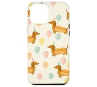Impression de Ballons d'anniversaire Teckel Hot Dog Doxie Coque pour iPhone 12 Pro Max
