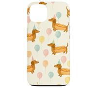 Impression de Ballons d'anniversaire Teckel Hot Dog Doxie Coque pour iPhone 13