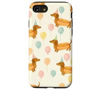 Impression de Ballons d'anniversaire Teckel Hot Dog Doxie Coque pour iPhone SE (2020) / 7/8