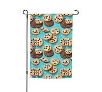 Impression de biscuits - Pépites de chocolat - 30,5 x 45,7 cm - Pour porche - Toutes saisons - Pour extérieur - Décoration de cour