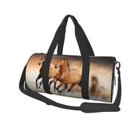 Impression de Cheval en Cours d’exécution, Sac de Voyage de Grande capacité, Sac à Main Rond, Sac de Voyage de Sport, fourre-Tout, Sac de Fitness