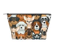 Impression de Chien de Style Dessin animé, Trousse de Toilette Trousse de Maquillage Sac à cosmétiques Trousse de Toilette de Voyage Portable