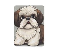 Impression de Chien Shih Tzu, Autocollant magnétique rectangulaire pour réfrigérateur, aimants magnétiques Doux pour réfrigérateur, 1 pièce