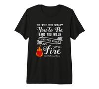 Impression de Dictons Religieux Sainte-Catherine de Sienne T-Shirt Haut de Gamme