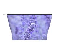 Impression de Fleurs de Couleur Lavande Pourpre, Trousse de Toilette Trousse de Maquillage Sac à cosmétiques Trousse de Toilette de Voyage Portable