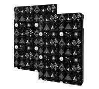 Impression de formes mathématiques compatible avec iPad Air 3ème génération, étui de tablette compatible avec iPad Pro 10,5", veille/réveil automatique, support folio