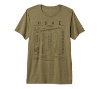 Impression de hautbois Vintage Verni T-Shirt Haut de Gamme