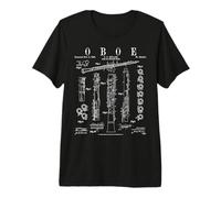 Impression de hautbois Vintage Verni T-Shirt Haut de Gamme