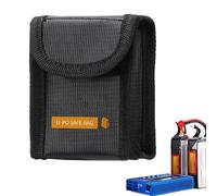 Impression de la batterie - Sac de sécurité pour batteries au lithium, protection contre les retards de flamme, étui de rangement sécurisé résistant à la température à haute température pour batteries