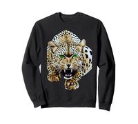 Impression de léopard Vintage Bold Leopard Wildlife Jungle Vibes Sweatshirt
