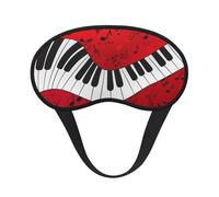 Impression de notes de musique pour piano,Masques de sommeil occultants, cache-yeux couvrants, masques de sommeil anti-lumière