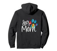 Impression de patte de chiot pour maman, anniversaire, fête des mères Sweat à Capuche