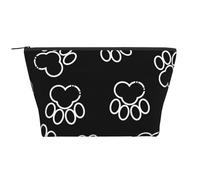 Impression de Pattes Noires, Trousse de Toilette Trousse de Maquillage Sac à cosmétiques Trousse de Toilette de Voyage Portable