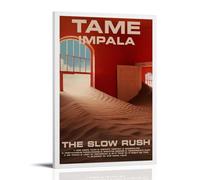 Impression de paysage The Slow Rush par Tame Impala - Décoration murale sur toile - Décoration murale moderne pour salle de bain - 40 x 60 cm