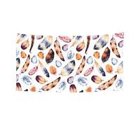 Impression de plumes de paon colorées pour Halloween, Noël, décoration extérieure et intérieure, panneau de fête à suspendre résistant à la décoloration pour une utilisation répétée