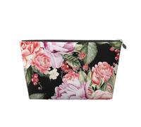 Impression de Roses de Fleurs de Pivoine, Trousse de Toilette Trousse de Maquillage Sac à cosmétiques Trousse de Toilette de Voyage Portable