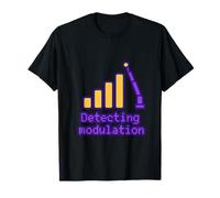 Impression de Signal Radio de Modulation de détection Y2K des années 90 T-Shirt