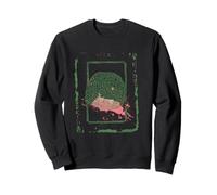 Impression de style grunge abstrait labyrinthe cérébral Sweatshirt