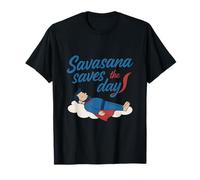 Impression de Super héros de Yoga Savasana Saves The Day T-Shirt