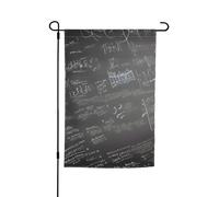 Impression de symboles mathématiques, polyvalent et élégant, drapeau de jardin pour toutes les saisons, décoration de patio en plein air, ultime intervention, porches et jardins