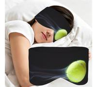 Impression de tennis en direct, Masque de sommeil pour la maison, les voyages et le travail posté, couvrant entièrement les yeux et bloquant la lumière