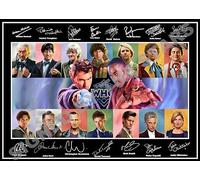Impression dédicacée Doctor Who (29,7 cm x 21 cm) All Doctors. Dr Who (Impression A4 uniquement 29,7 cm x 21 cm)