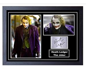 Impression dédicacée par LEDGER THE JOKER BATMAN