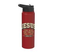 Impression des écrits saints de guidage spirituel chrétien Stainless Steel Insulated Water Bottle