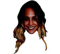 IMPRESSION DIRECT Masque en carton 2D Alice BELAIDI - Actrice - Taille A4 Multicolors G