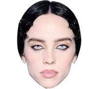 IMPRESSION DIRECT Masque en carton 2D Billie Eilish - Chanteuse - Taille A4 Multicolors G