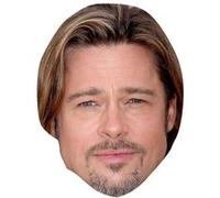 IMPRESSION DIRECT Masque en carton 2D Brad Pitt - Acteur - Taille A4 Multicolors G