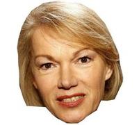 IMPRESSION DIRECT Masque en carton 2D Brigitte LAHAIE - Actrice - Taille A4 Multicolors G