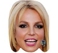IMPRESSION DIRECT Masque en carton 2D Britney Spears - Chanteuse - Taille A4 Multicolors G