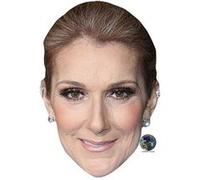 IMPRESSION DIRECT Masque en carton 2D Celine Dion - Chanteuse - Taille A4 Multicolors G