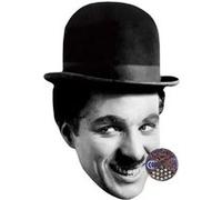 IMPRESSION DIRECT Masque en carton 2D Charlie Chaplin - Acteur - Taille A4 Multicolors G