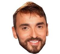 IMPRESSION DIRECT Masque en carton 2D Christophe WILLEM - Chanteur - Taille A4 Multicolors G