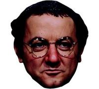 IMPRESSION DIRECT Masque en carton 2D Coluche - Humoriste - Taille A4 Multicolors G