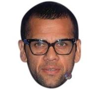 IMPRESSION DIRECT Masque en carton 2D Dani Alves - Footballeur - Taille A4 Multicolors G
